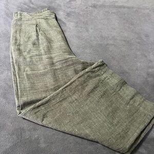 Ella Moss Olive Wide Leg High Waisted Pants